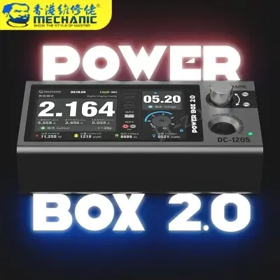 Picture of MECHANIC POWER BOX 2.0 DC-1205 Portable Adjustable Power 12V5A Output Built-in Battery Power for Mobile Phone Repair Tools 