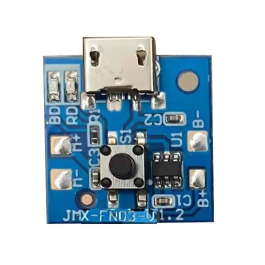 Picture of Mini Rechargeable Fan Circuit 3 Step Fan Speed Control & LED Light Control Replacement Parts Light Function