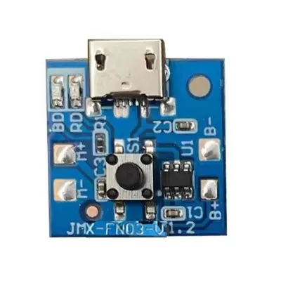 Picture of Mini Rechargeable Fan Circuit 3 Step Fan Speed Control & LED Light Control Replacement Parts Light Function
