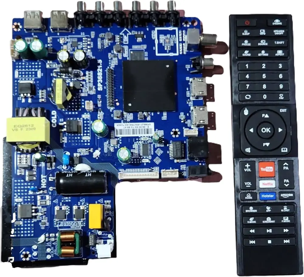 Picture of SP36821.5 Smart Android 9 TV Moterboard 1G+8G 3 in1 Network LED TV Board Buitl-in Power and Backlight Driver 