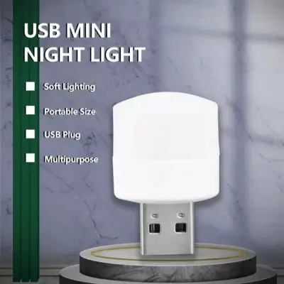 Picture of USB LED Lamp 5V 1W Super Bright Eye Protection Mini Book Light Computer Mobile Power Charging USB Small LED Night Light White