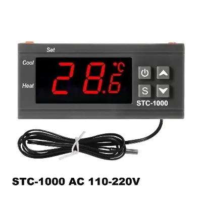 Picture of STC-1000 Temperature Controller AC 220V Heat Cool Temperature Control Module for Air Condition Cooler Egg Incubator 
