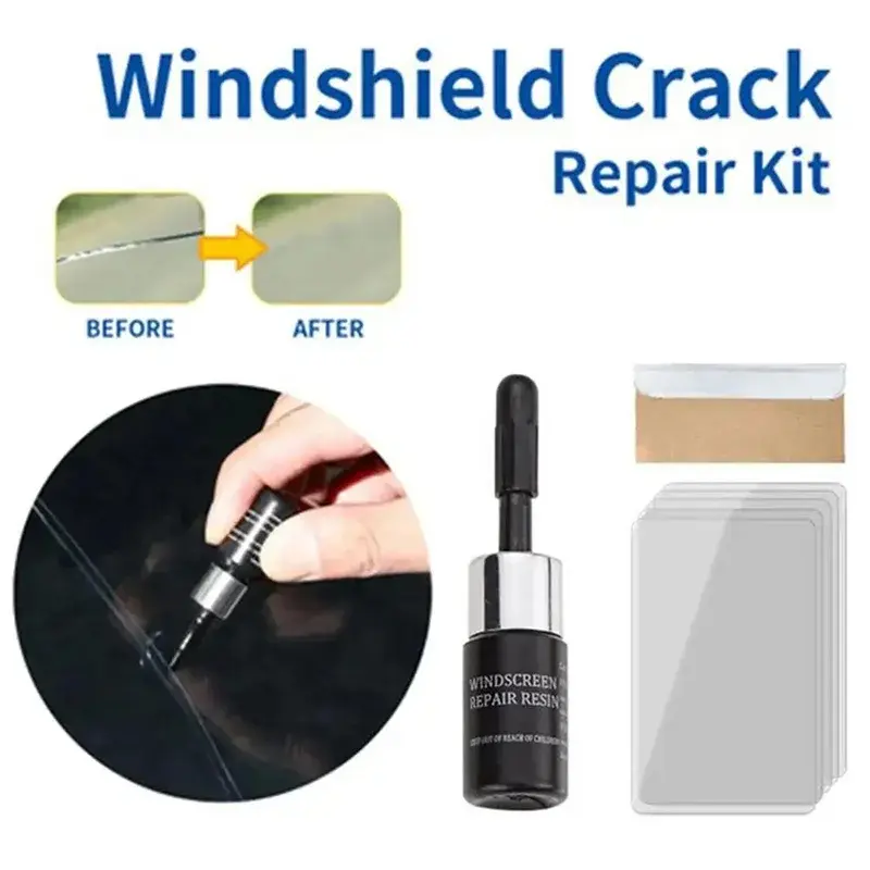 Picture of Automotive Glass Nano Repair Fluid New Upgrade Car Window Glass Crack Chip Repair Tool Kit Crack nano-repair fluid Car Universal 