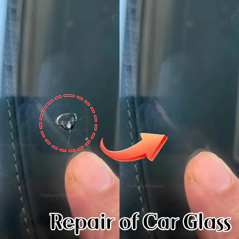 Picture of Automotive Glass Nano Repair Fluid New Upgrade Car Window Glass Crack Chip Repair Tool Kit Crack nano-repair fluid Car Universal 