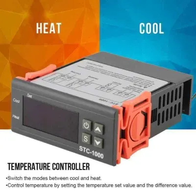 Picture of STC-1000 Temperature Controller AC 220V Heat Cool Temperature Control Module for Air Condition Cooler Egg Incubator 