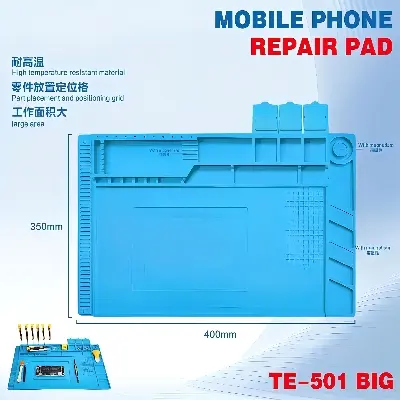 Picture of Insulation Pad Heat-Resistant Silicon Soldering Mat Working Pad Desk Platform Solder Rework Repair Tools 