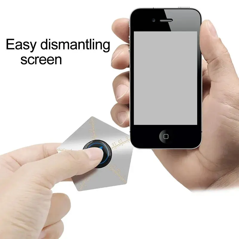 Picture of Ultra-Thin 0.1mm Flexible Stainless Steel Pry Bar Crowbar Removal Card Suitable for Mobile Phone Repair Opener Tools Universal