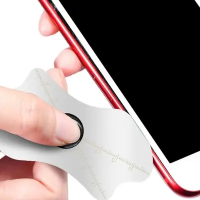 Picture of Ultra-Thin 0.1mm Flexible Stainless Steel Pry Bar Crowbar Removal Card Suitable for Mobile Phone Repair Opener Tools Universal