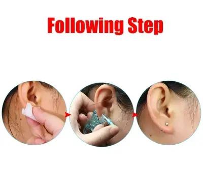 Picture of Safety Ear Piercing_Gun_Kit Disposable Disinfect Safety Earring Piercer Machine Nose Clip Body Jewelry Piercing Tool- Innovative 2 pcs