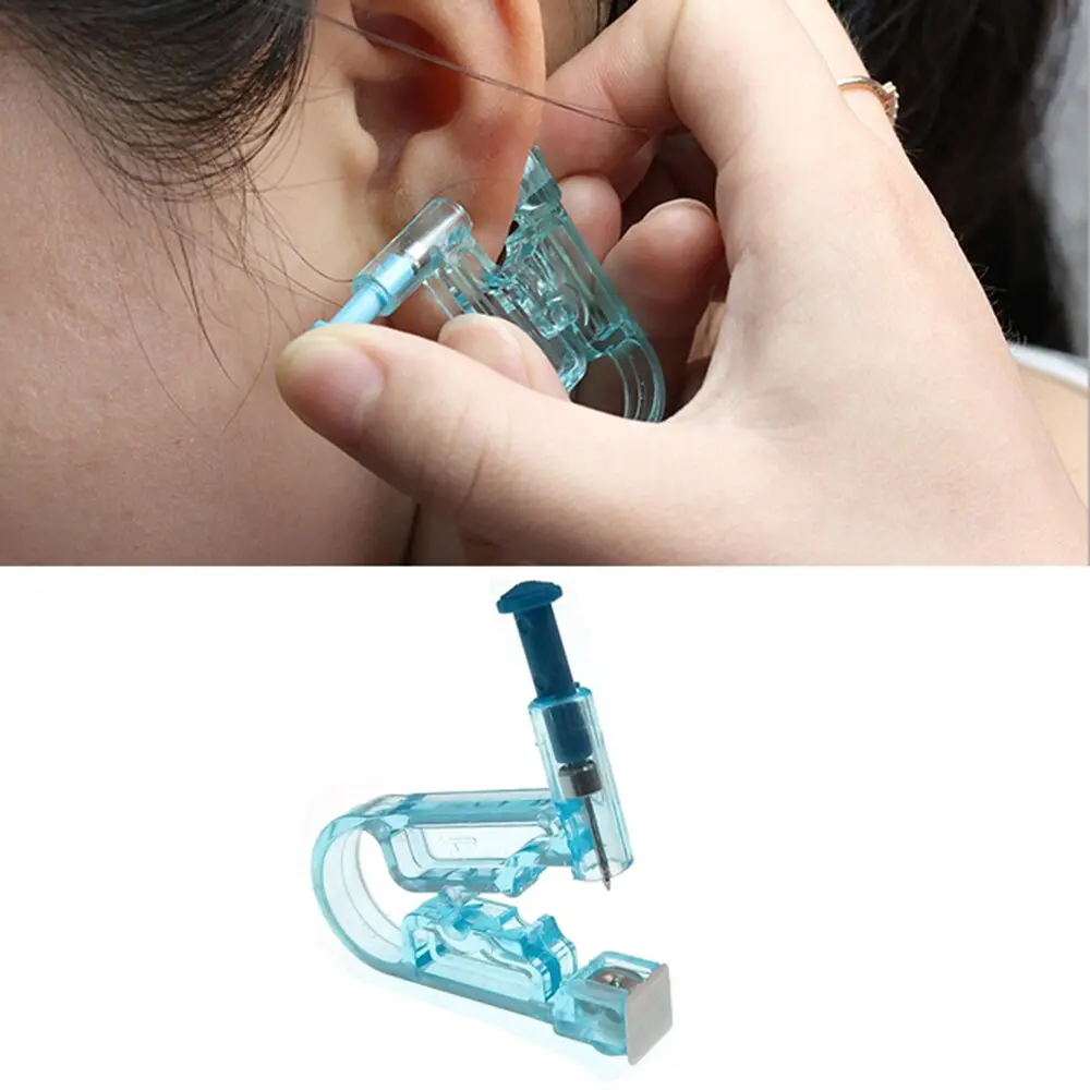 Picture of Safety Ear Piercing_Gun_Kit Disposable Disinfect Safety Earring Piercer Machine Nose Clip Body Jewelry Piercing Tool- Innovative 2 pcs