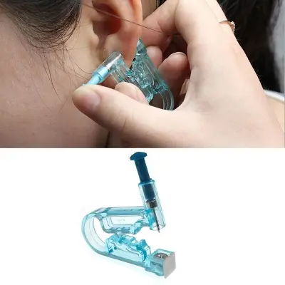 Picture of Safety Ear Piercing_Gun_Kit Disposable Disinfect Safety Earring Piercer Machine Nose Clip Body Jewelry Piercing Tool- Innovative 2 pcs