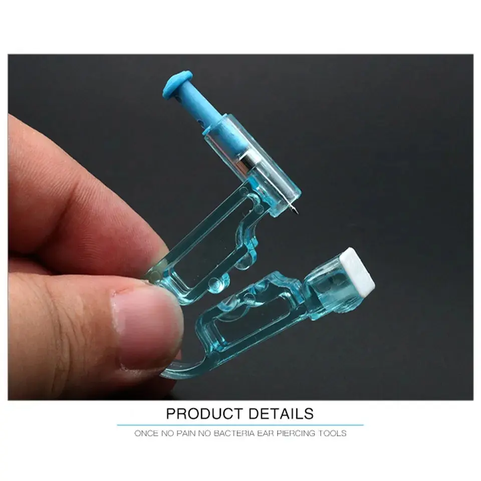 Picture of Safety Ear Piercing_Gun_Kit Disposable Disinfect Safety Earring Piercer Machine Nose Clip Body Jewelry Piercing Tool- Innovative 2 pcs