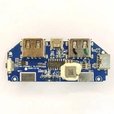 Picture of Power Bank Circuit 5V 2.4A Micro/Type-C USB Mobile Power Bank 18650 Charging Module Lithium Battery Charger Board Circuit Protection 2 USB Output 
