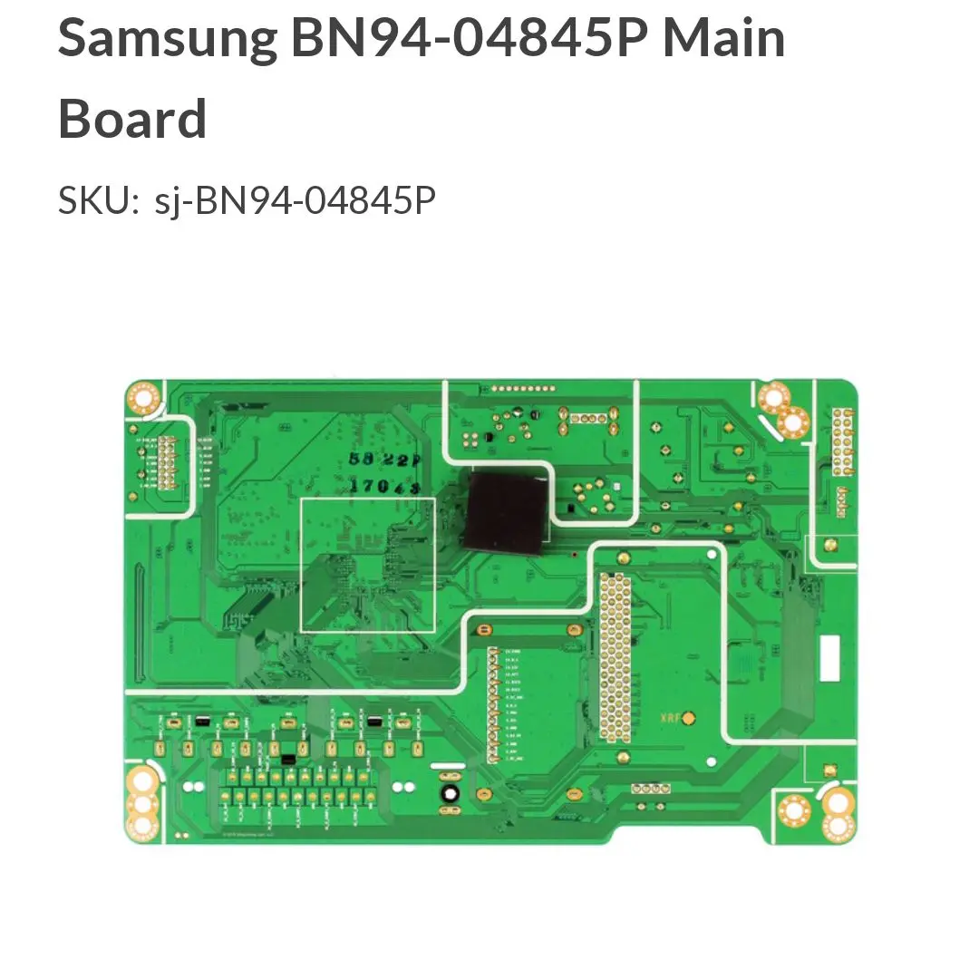 Picture of Samsung BN94-04845P Used Original Main Board for 40 inch Non Smart 1920x1080 Resolution HDMI USB Green
