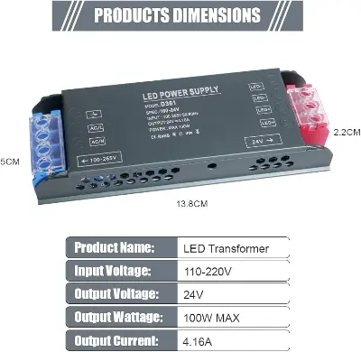 Picture of SMPS Power Supply 24V 100W Watt AC to DC Power Supply SMPS for XH-M139 Amplifier CCTV DIY ZK-502MT Multicolor