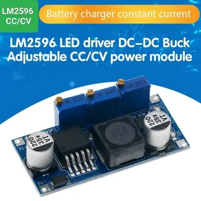 Picture of LM2596 LED Driver DC-DC Step-down Adjustable CC/CV Power Supply Module Battery Charger

Adjustable LM2596S Constant Current Multi