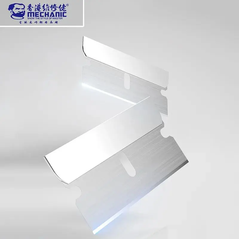 Picture of MECHANIC FR1 Carbon Steel Blade High Toughness for Mobile Phone LCD Screen Frame OCA Glue Polarizer Film Remover Cleaning Tools 