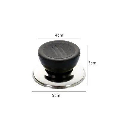 Picture of Universal Pan Cover Handle Replacement Kitchen Accessories Tools Kitchen Utensil Tools Grip Knob Anti-scalding Pot Pan Lid Hand Black