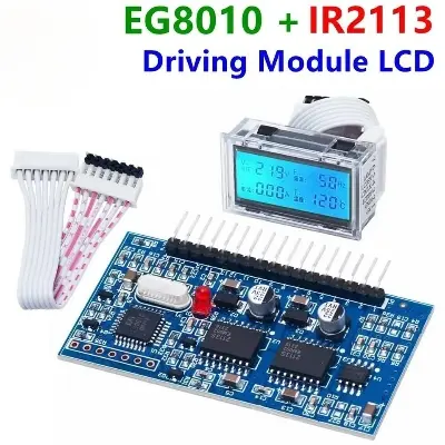 Picture of 5V DC-AC Pure Sine Wave Inverter SPWM Driver Board EGS002 12Mhz Crystal Oscillator EG8010 + IR2113 Driving Module LCD EG8010 + LCD