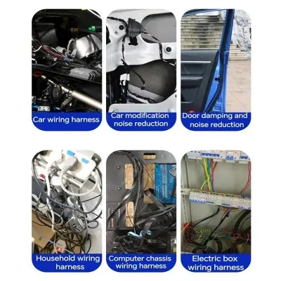 Picture of Wire Cable Cloth Tape 9mm x 15m TV Harness Wiring Fabric Loom Household Electrical Heat Tape Hyperthermia Resistant Wiring Bundle Tape 9mmx15m
