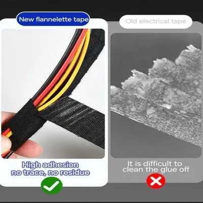 Picture of Wire Cable Cloth Tape 9mm x 15m TV Harness Wiring Fabric Loom Household Electrical Heat Tape Hyperthermia Resistant Wiring Bundle Tape 9mmx15m
