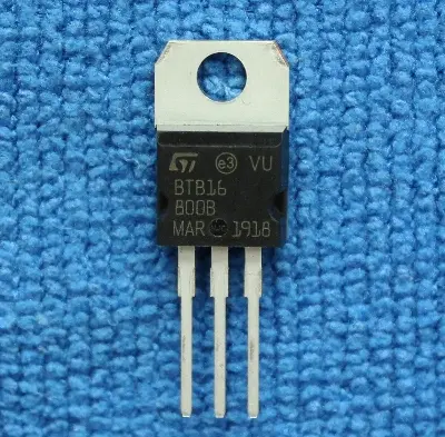 Picture of 3pcs BTB16-800 TO-220 Triac 2 Pcs 800V 16A AC Voltage Regulator For AC Switching Infrared Cooker Fan Regulator Light Dimmer Black