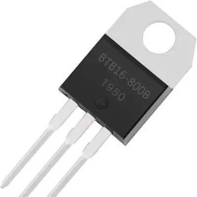 Picture of 3pcs BTB16-800 TO-220 Triac 2 Pcs 800V 16A AC Voltage Regulator For AC Switching Infrared Cooker Fan Regulator Light Dimmer Black