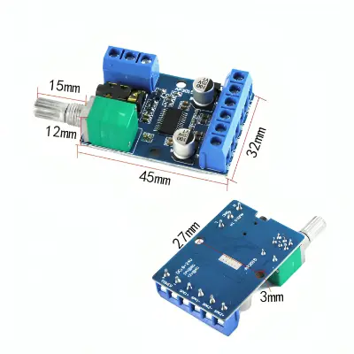 Picture of DY-AP3015 DC 8-24V 30W * 2 Class D Dual Channel High Power Stereo Digital Amplifier Board with Adjustable Volume Potentiometer Multicolor