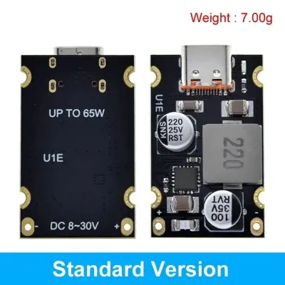 Picture of QC4.0 QC3.0 Type-C USB PD65W Fast Charging Adapter Module DC8-32V 3.25A 65W Step Down Module For Huawei SCP/FCP Apple PD 