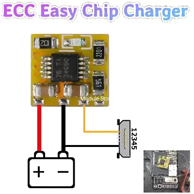 Picture of ECC Easy Chip Charge Fix All Charger

Problem For All Mobile Phones & Tablets

PCB &IC Problem Not Charger Good Working BQ-24090 Multi
