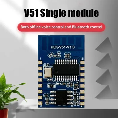 Picture of HLK-V51 Al Offline Voice Bluetooth Module Smart Voice Control Switch Module For Smart Home Appliances Security And Lighting Green