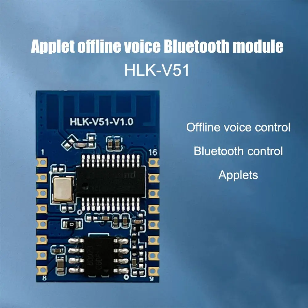 Picture of HLK-V51 Al Offline Voice Bluetooth Module Smart Voice Control Switch Module For Smart Home Appliances Security And Lighting Green