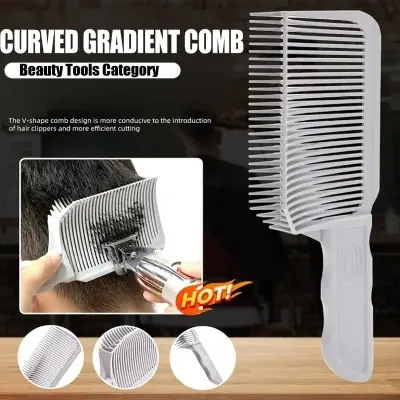 Picture of Fading Comb Professional Barber Clipper

Blending Flat Top Hair Cutting Comb for Men

Heat Resistant Fade Brush Salon Styling Tool White