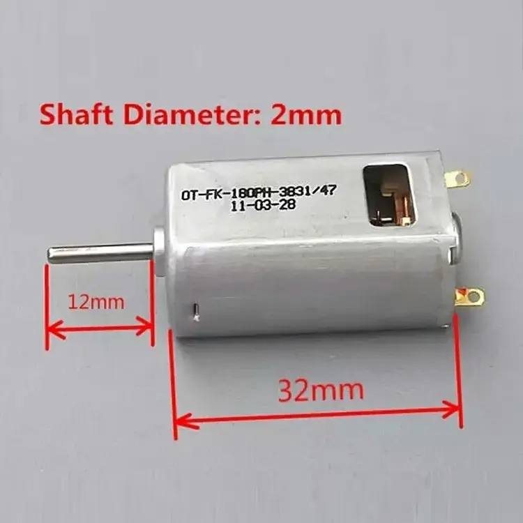 Picture of 180 High Speed Motor Strong Magnetic Carbon Brushed 180 Engine - High-Torque 180 Motor with Strong Magnetic Force for Various Applications Multicolor