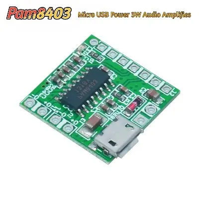 Picture of Pam8403 Micro USB Power 3W Stereo Audio Amplifier 5V USB Powered 