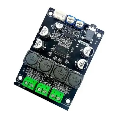 Picture of Gold-A314 2.0 Channel Amplifier Circuit Board 2*30W PCB TPA3118 Chip AUX Decodes Amplifier Amplifiers Black