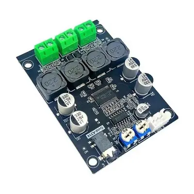 Picture of Gold-A314 2.0 Channel Amplifier Circuit Board 2*30W PCB TPA3118 Chip AUX Decodes Amplifier Amplifiers Black