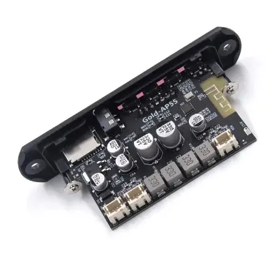 Picture of Gold-Ap55 TPA3116D2 Audio Music Player: 2x50w Dual Board With Built In Bluetooth, Usb, Sd-Card Slot & Remote Black