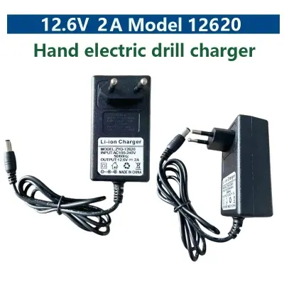 Picture of JX-12620 12.6V 2A lithium battery charger DC 18650 polymer lithium ion battery charger power Black