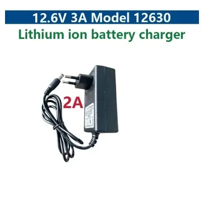 Picture of JX-12620 12.6V 2A lithium battery charger DC 18650 polymer lithium ion battery charger power Black