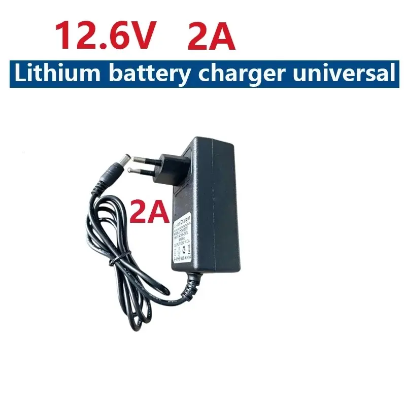 Picture of JX-12620 12.6V 2A lithium battery charger DC 18650 polymer lithium ion battery charger power Black
