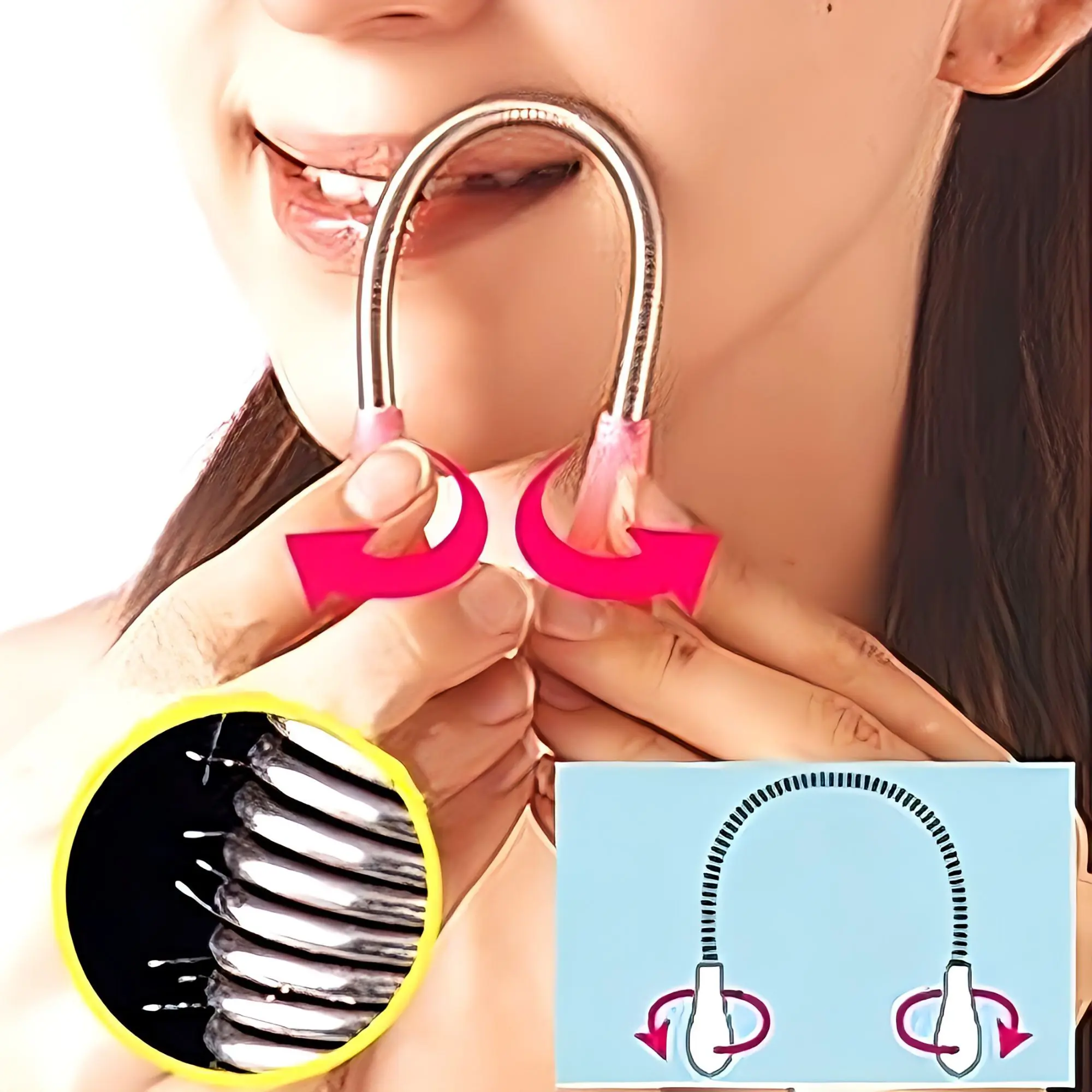 Picture of Face Hair Remover Woman Epilator For Face Hair Removal Facial Hair Remover For Women Epilator Cleaner Stick Makeup Tools Multicolor