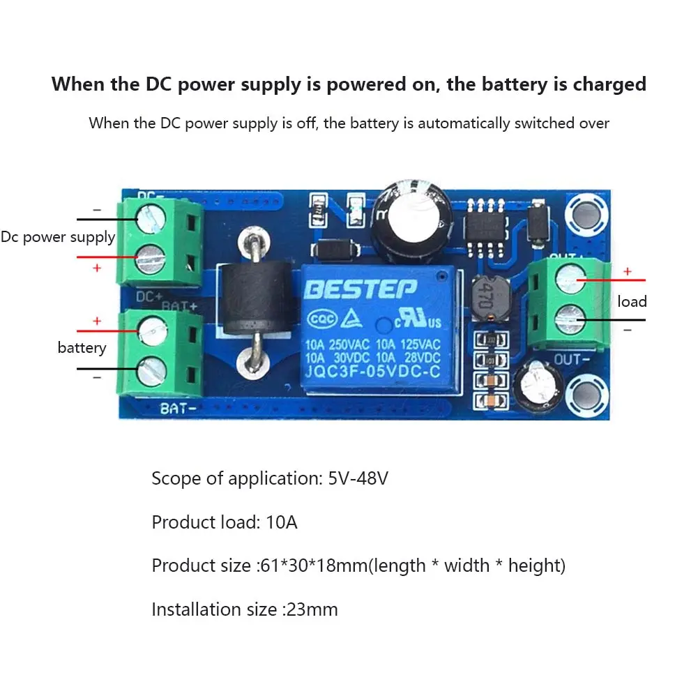 Picture of YX850 Power Failure Automatic Switching Standby Battery Lithium Battery Module 5V-48V Converter
Automatic Transfer Switch Multicolor