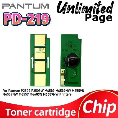 Picture of Pantum PD-219 Toner Cartige Permanent Chip PD219 PD-219 PD-219E PD-219EV PD-219RB PD219E Permanent Toner Chip for Pantum P2509 P2509W P2509NW M6509NW M6559NW M6609NW PD-219