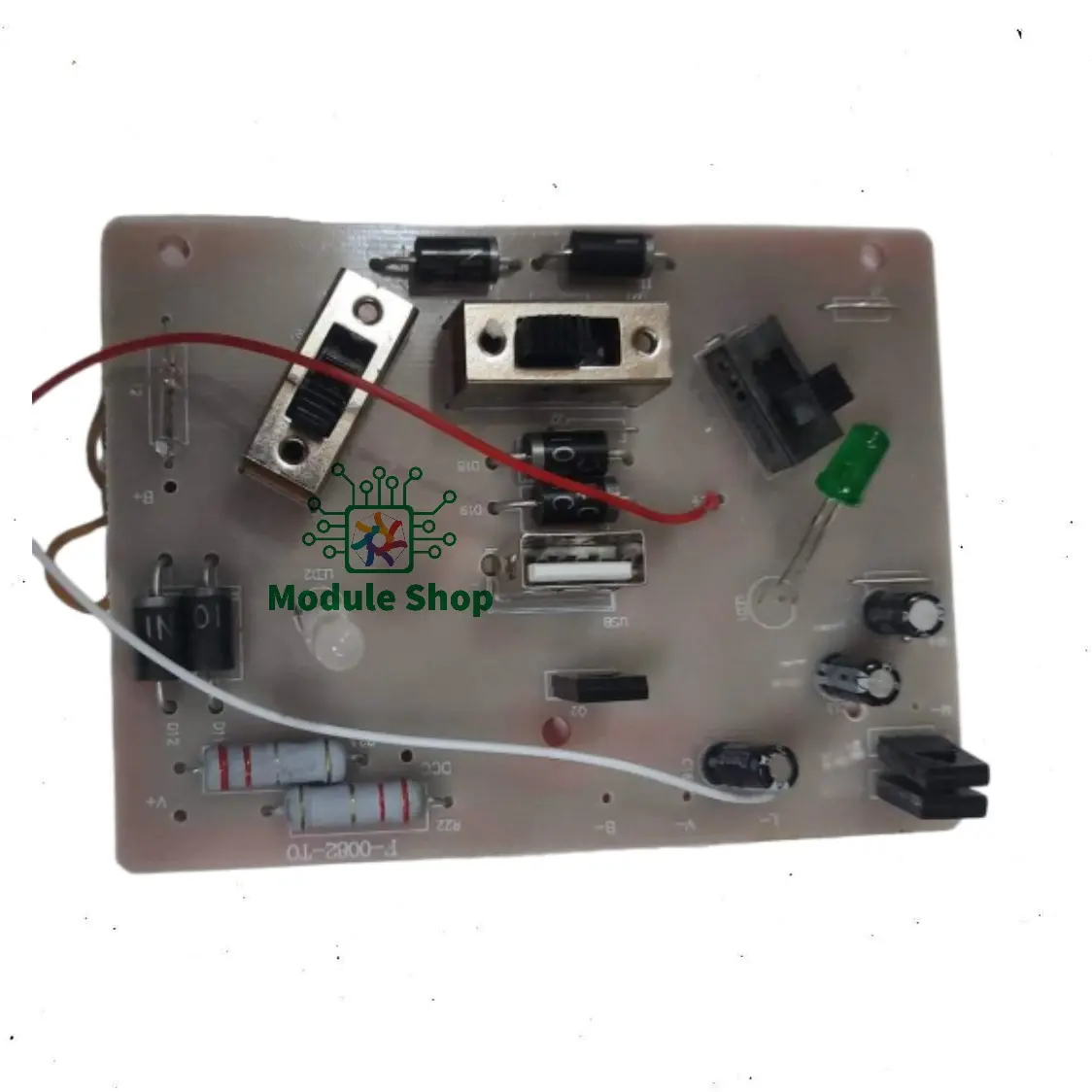 Picture of F0082 Western Rechargeable 12" Fan Circuit Board 6V Power USB Output Multicolor