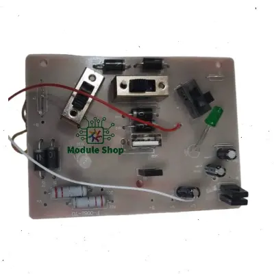 Picture of F0082 Western Rechargeable 12" Fan Circuit Board 6V Power USB Output Multicolor