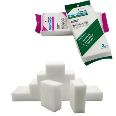 Picture of Magic Sponge Clean up car interiors, leather chairs, mirrors, seats, steering wheel, household appliances, wood surface, wall, doors, and floors, sofa, athletic shoes, purse, plastic surface, cups, etc. Multicolor