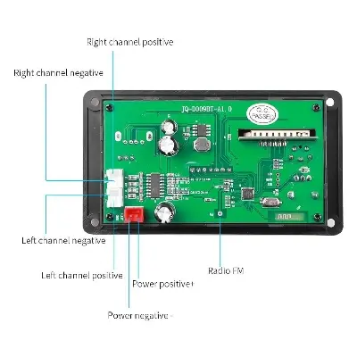 Picture of KH-G022 Digital Car Audio Player Bluetooth 5.0 FM Radio MP3 Decoder Receiver Amplifier USB SD Card Reader Bluetooth 5.0 Radio Module Remote Control Mp3 AUX WMA Player Multicolor