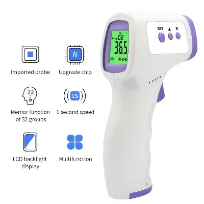 Picture of Medical Temperature Infrared Thermometer Forehead Digital Non-contact Thermomete LED Display Fever Measure Tool For Baby Adult Multicolor