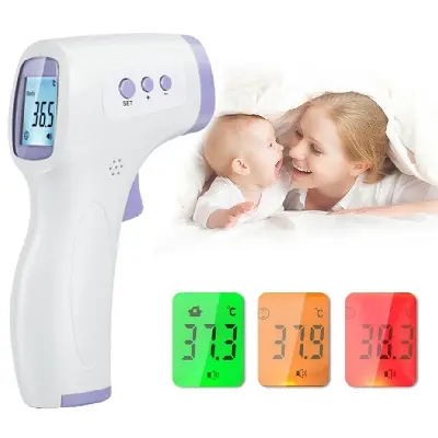 Picture of Medical Temperature Infrared Thermometer Forehead Digital Non-contact Thermomete LED Display Fever Measure Tool For Baby Adult Multicolor